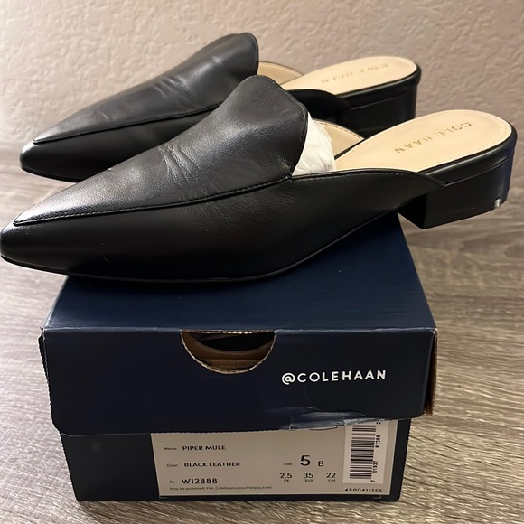 Cole Haan Shoes | Womens Size 5 Cole Haan Piper Mule *Brand New* | Color: Black | Size: 5 | Kaysclosetsd's Closet
